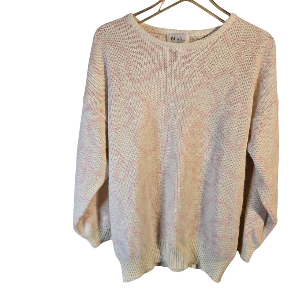 Blake by Devon Cream Knit Sweater Size Large 0270